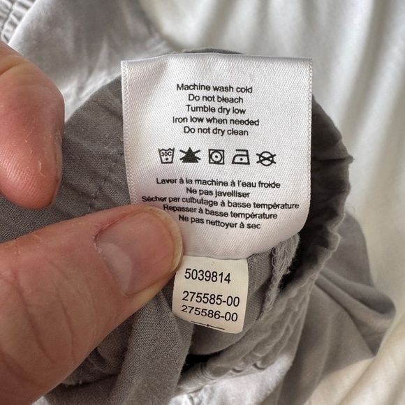 MEC Women's HEMP Capri Jogger Pants Gray Size 6 Cuffed Ankles‎ Pockets - Picture 7 of 12